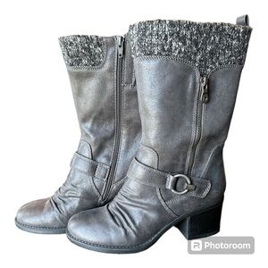 BareTraps Mid-calf Wylla Gray Boots Size 8M Zipper Buckle Offers Welcome